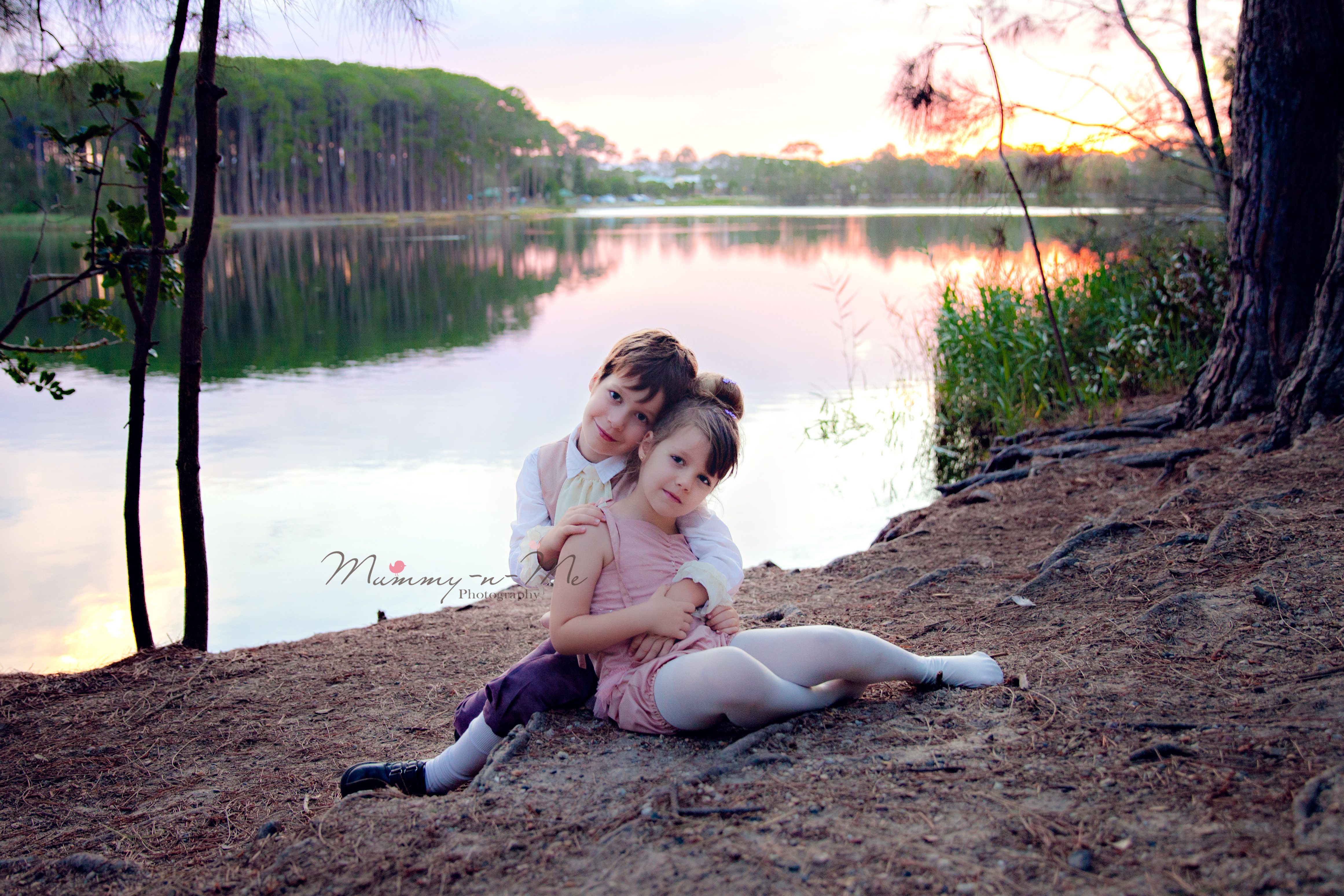 stylised family in forest themed session brisbane stylised family photographer