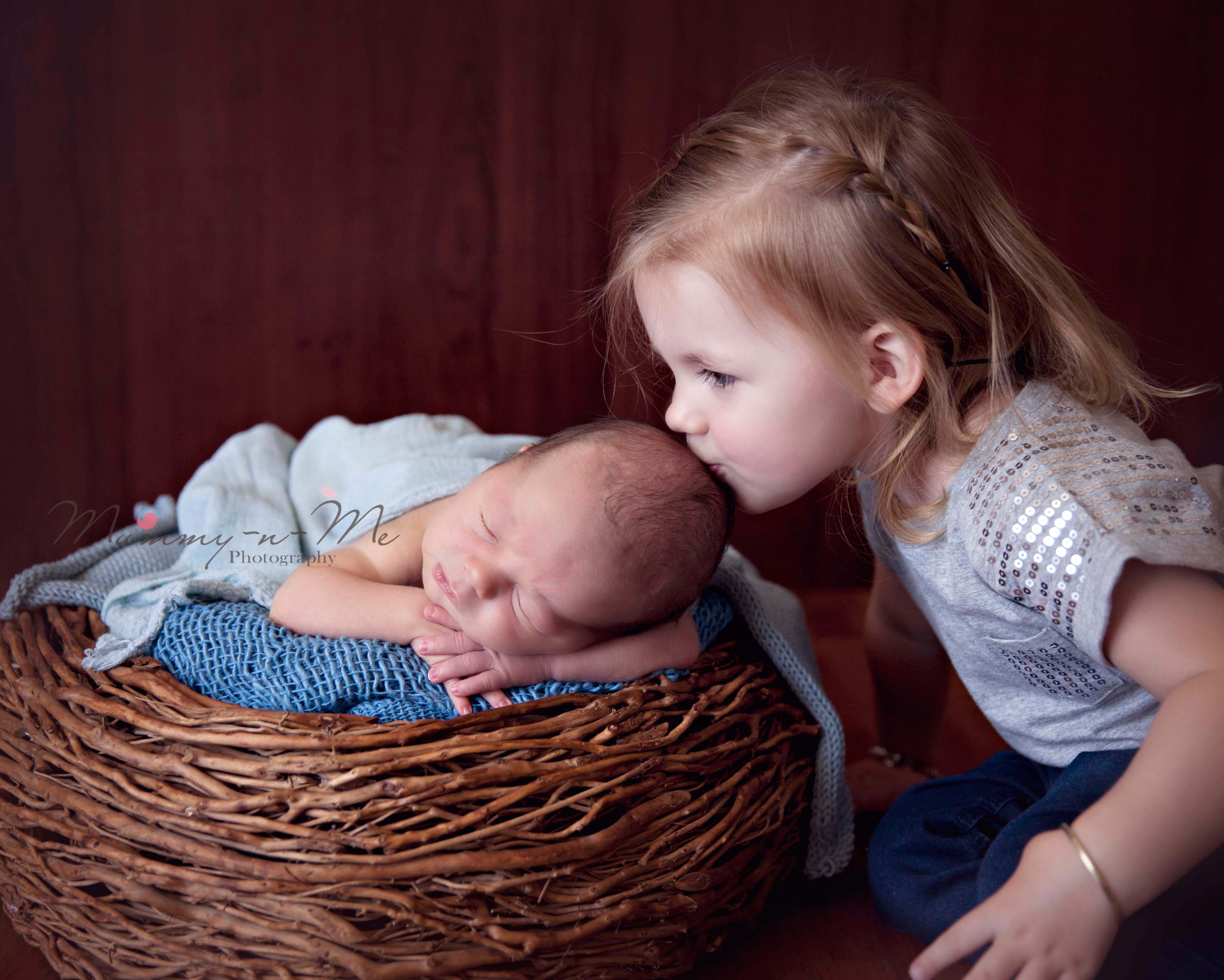 newborn boy with sibbling brisbane newborn photographer