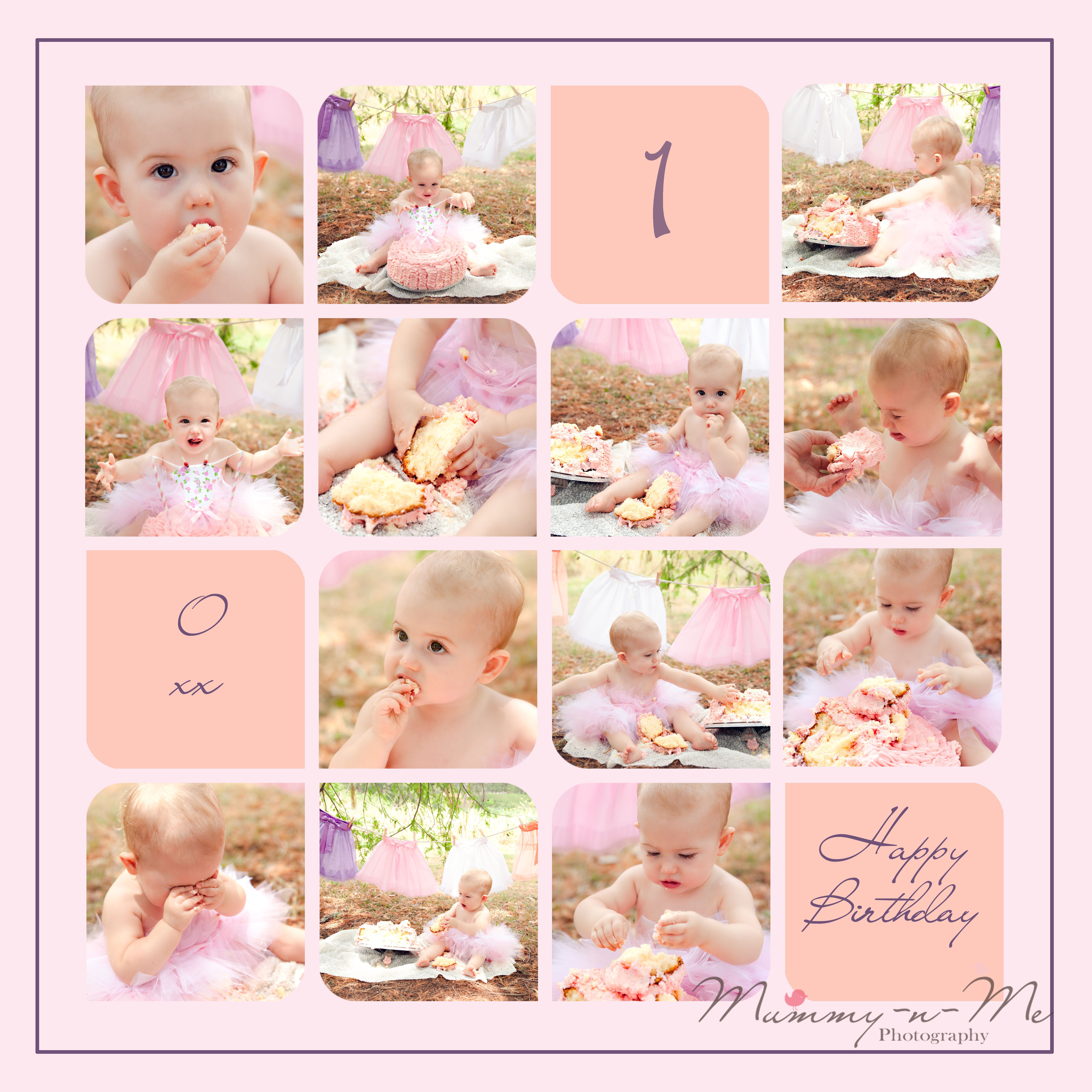 Pastel girls outdoor cake smash with tutus brisbane cake smash photographer