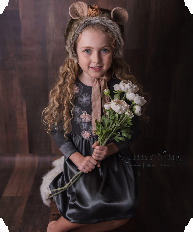girl with flowers brisbane child photographer
